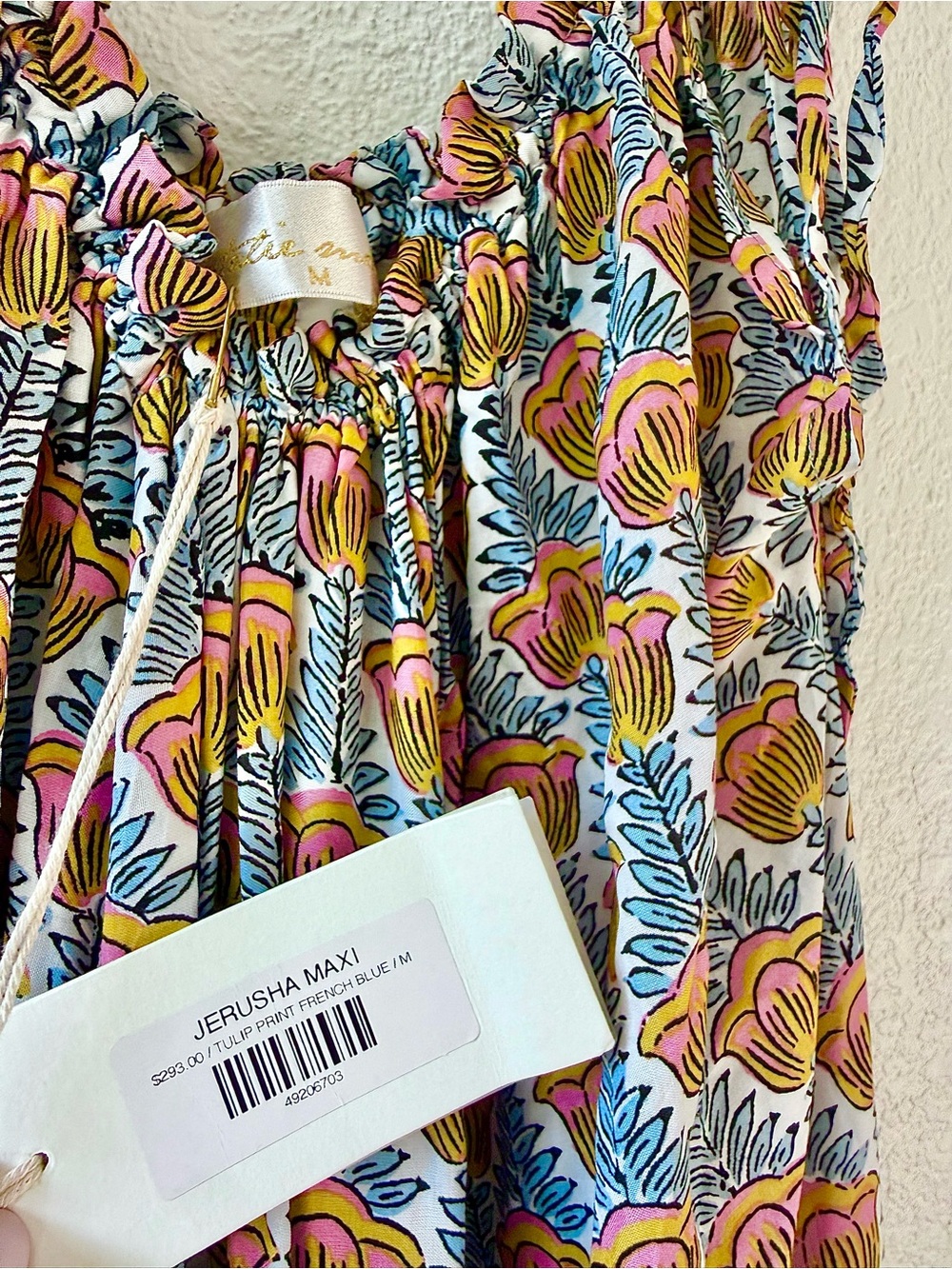 Natalie Martin Jerusha Maxi Dress, Tulip Blue, Size M - Picture 3 of 6